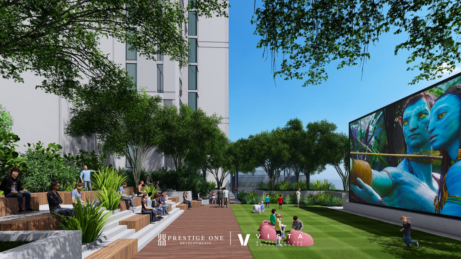 Outdoor Cinema with Terrace Seating amenity image