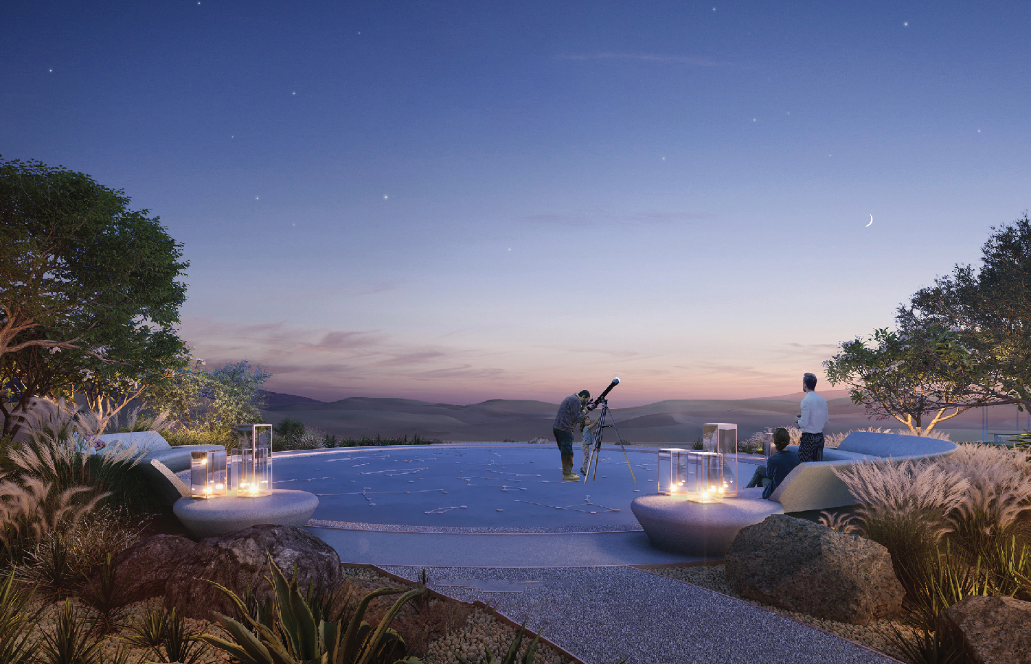 Stargazing platforms amenity image