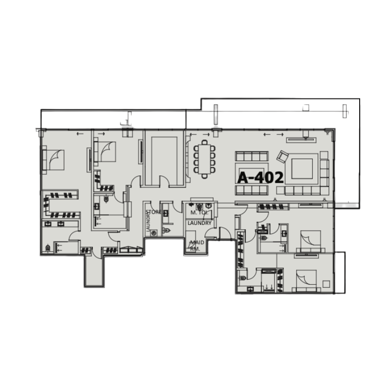 Penthouse plan