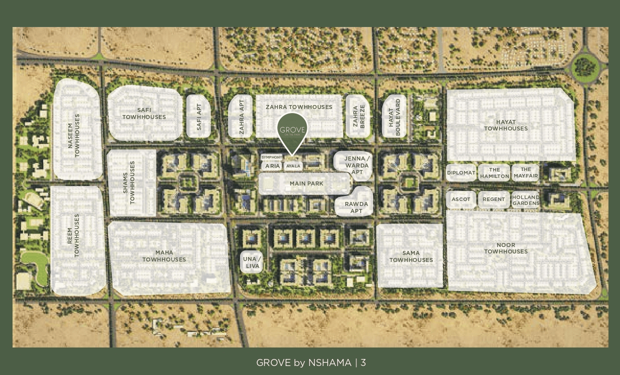 Grove on the Park master plan 1