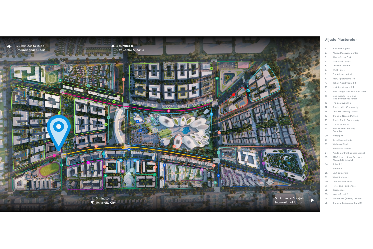 Nesba 2 Aljada master plan 1