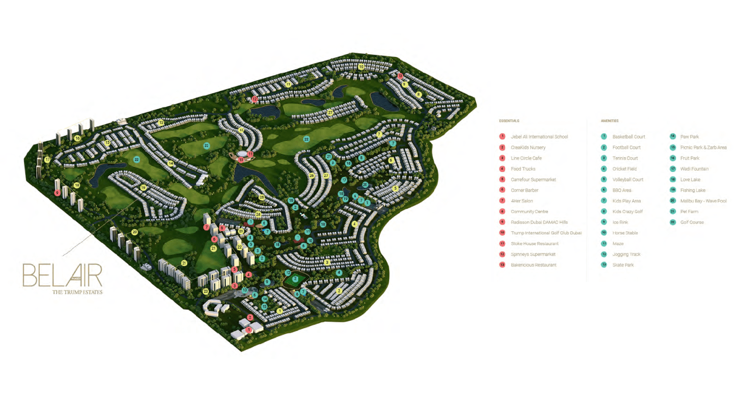 Damac Hills - Belair Phase 2 master plan 1