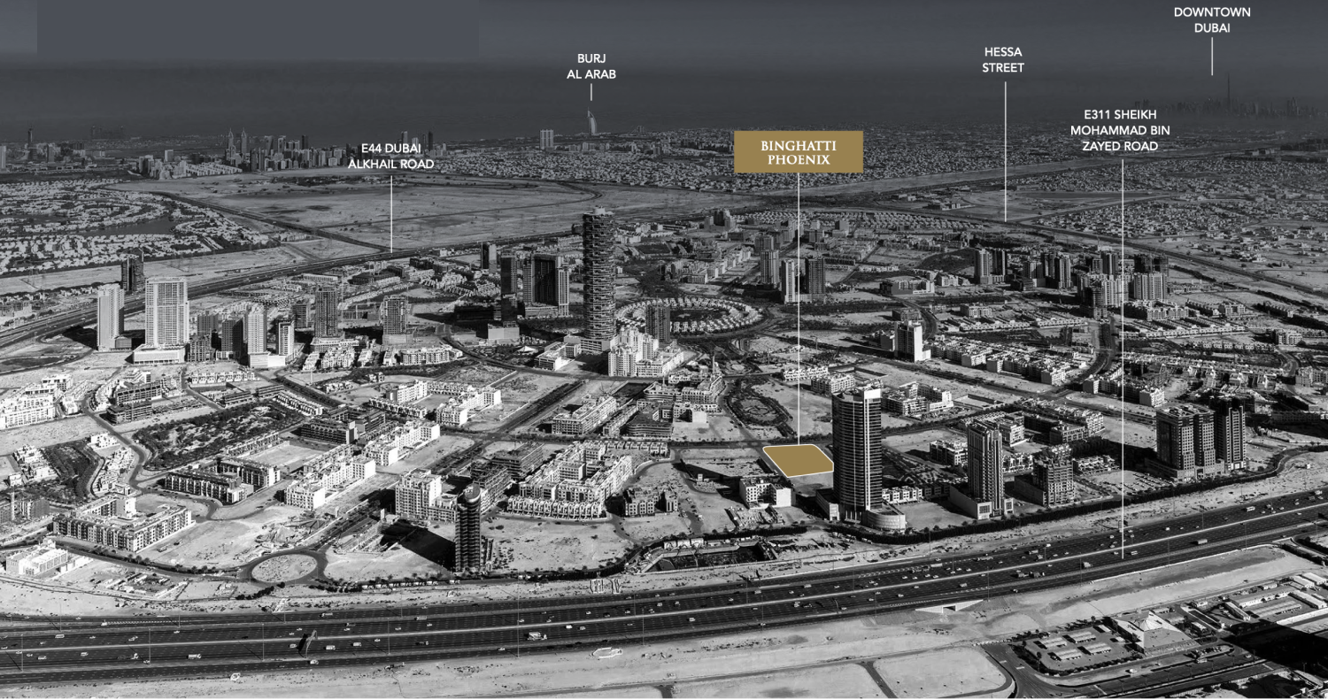 Binghatti Phoenix master plan 1