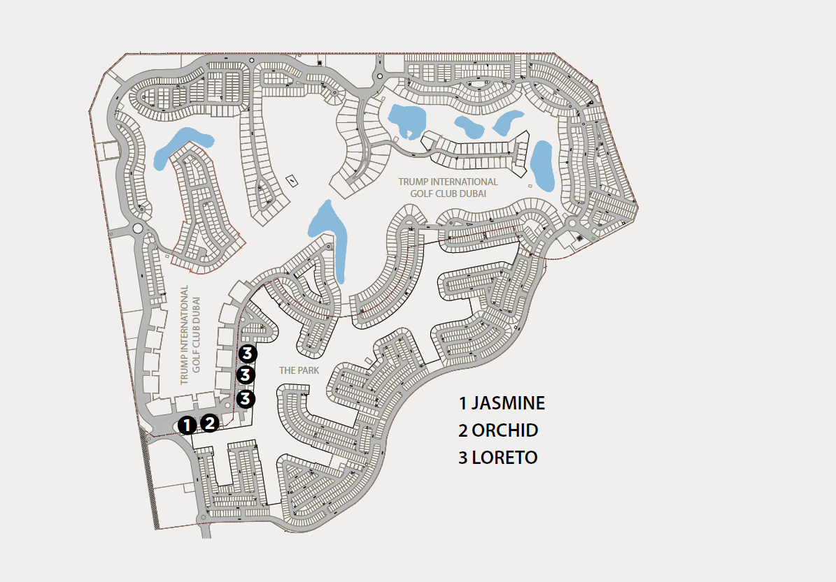 Damac Hills - Park Town master plan 1