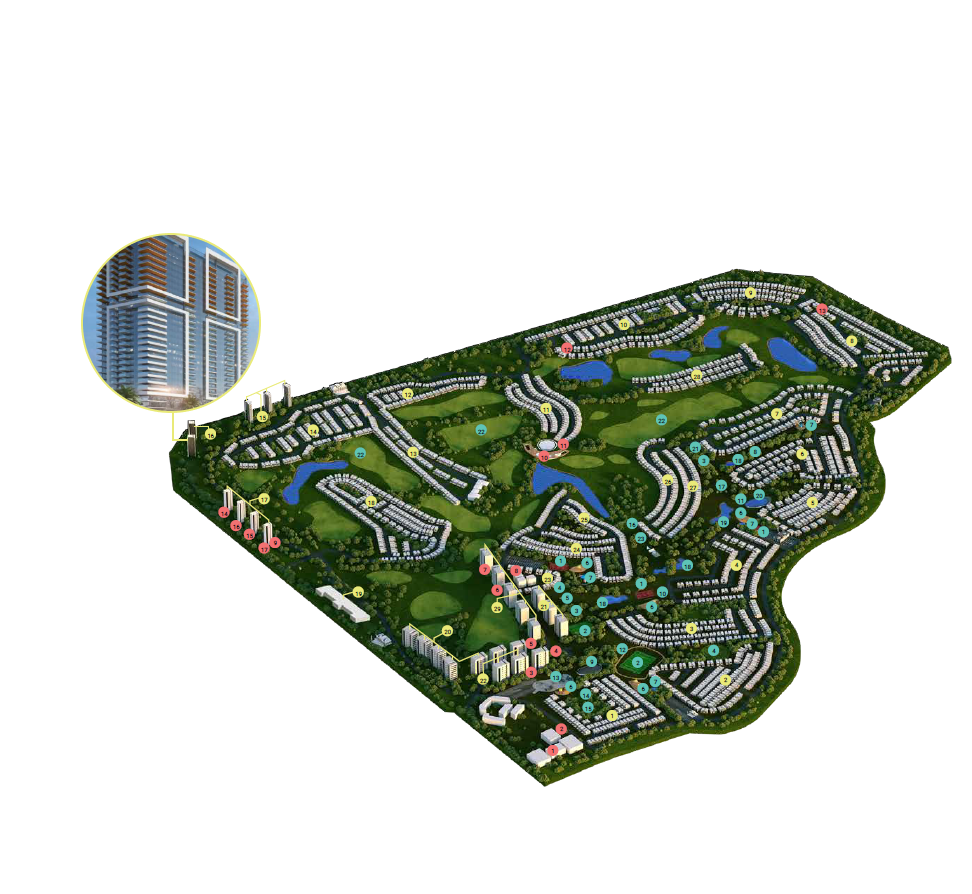 Damac Hills - Golf Gate master plan 1