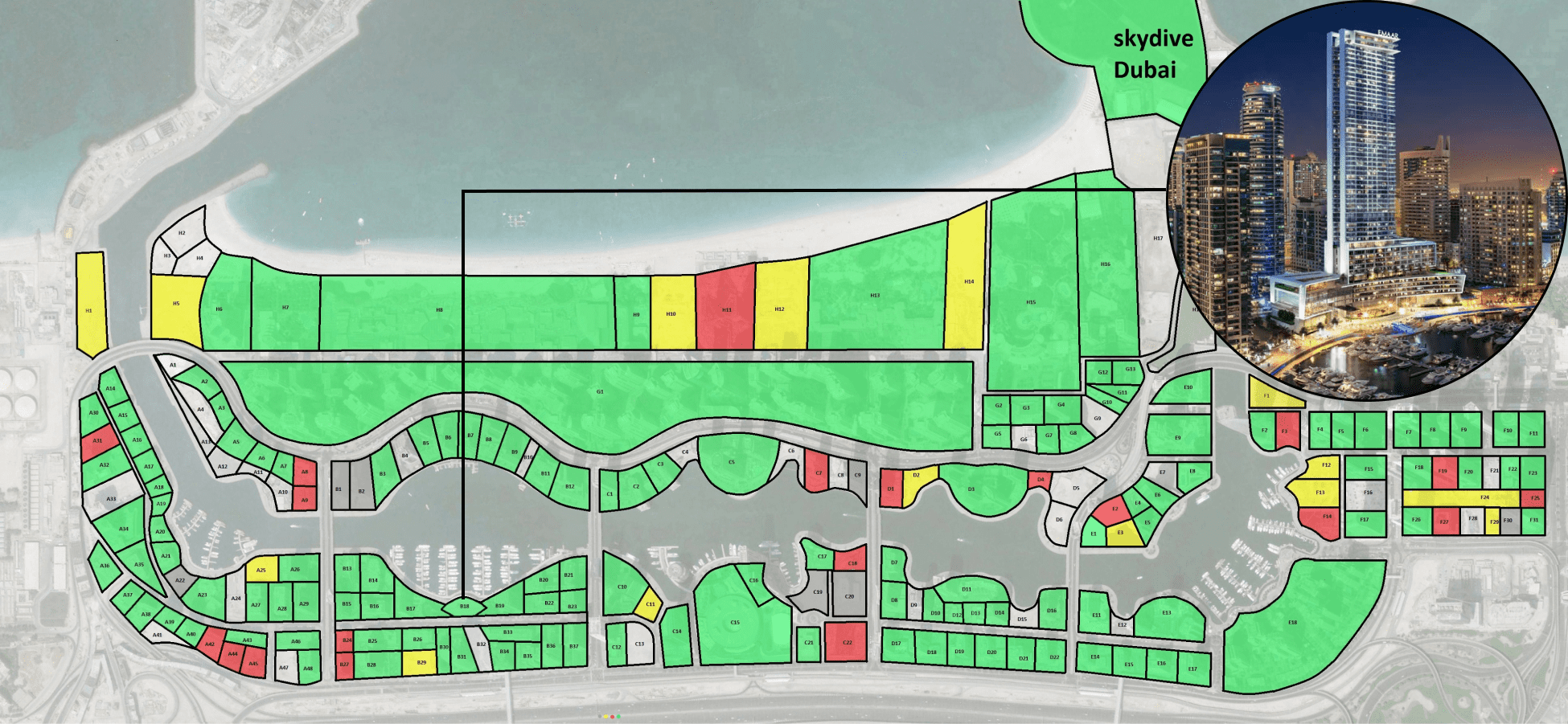 Vida Dubai Marina master plan 1