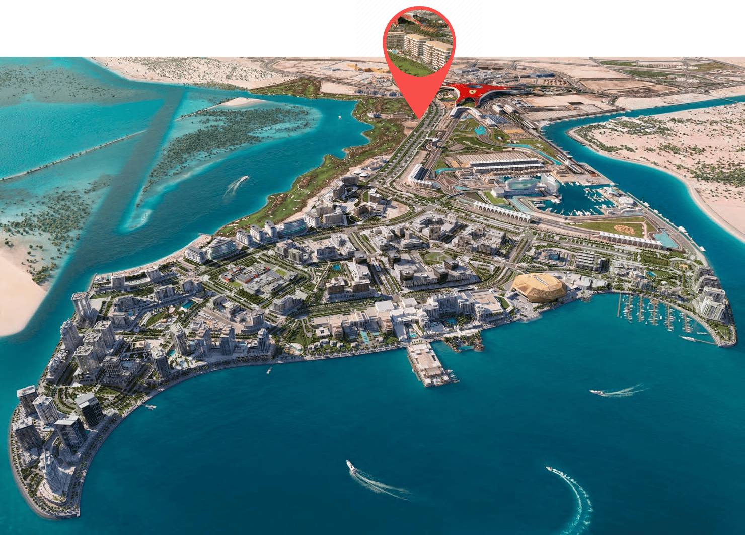 Waldorf Astoria Residences Yas master plan 1