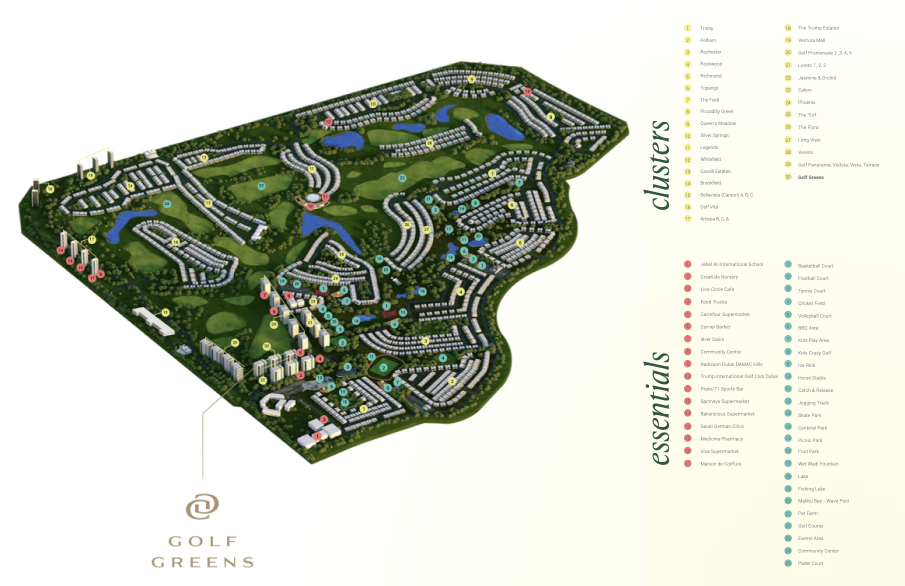 Golf Greens master plan 1