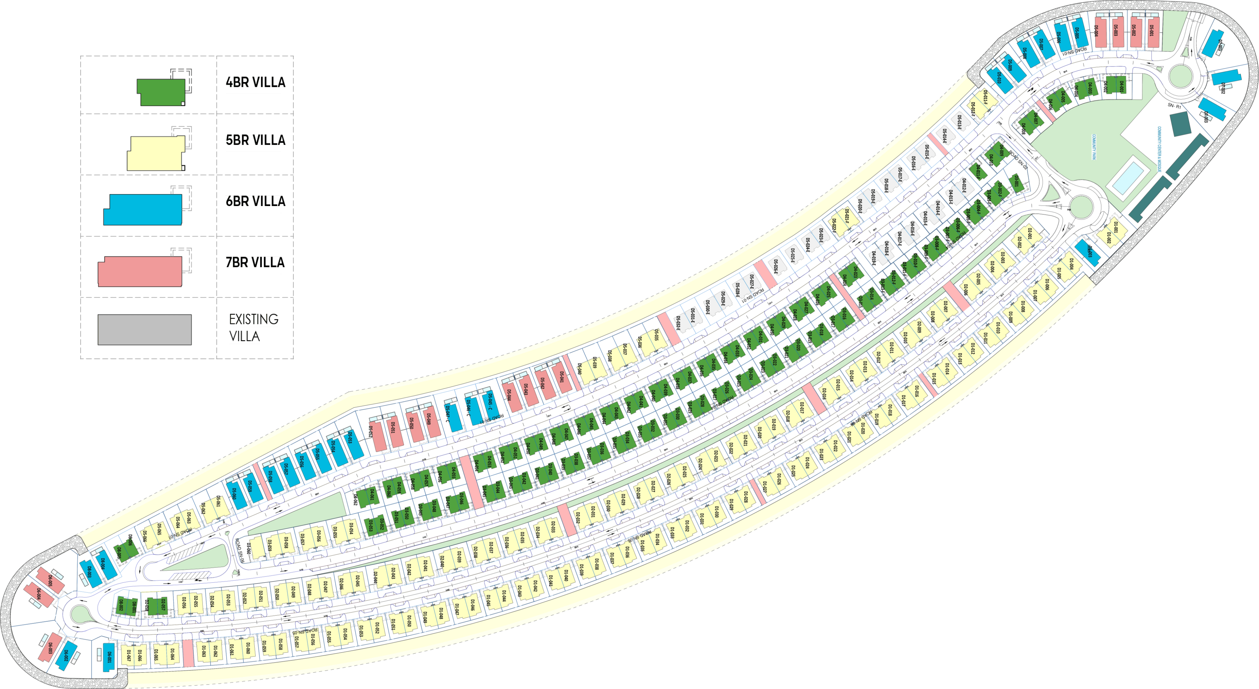Sun Island Villas master plan 1