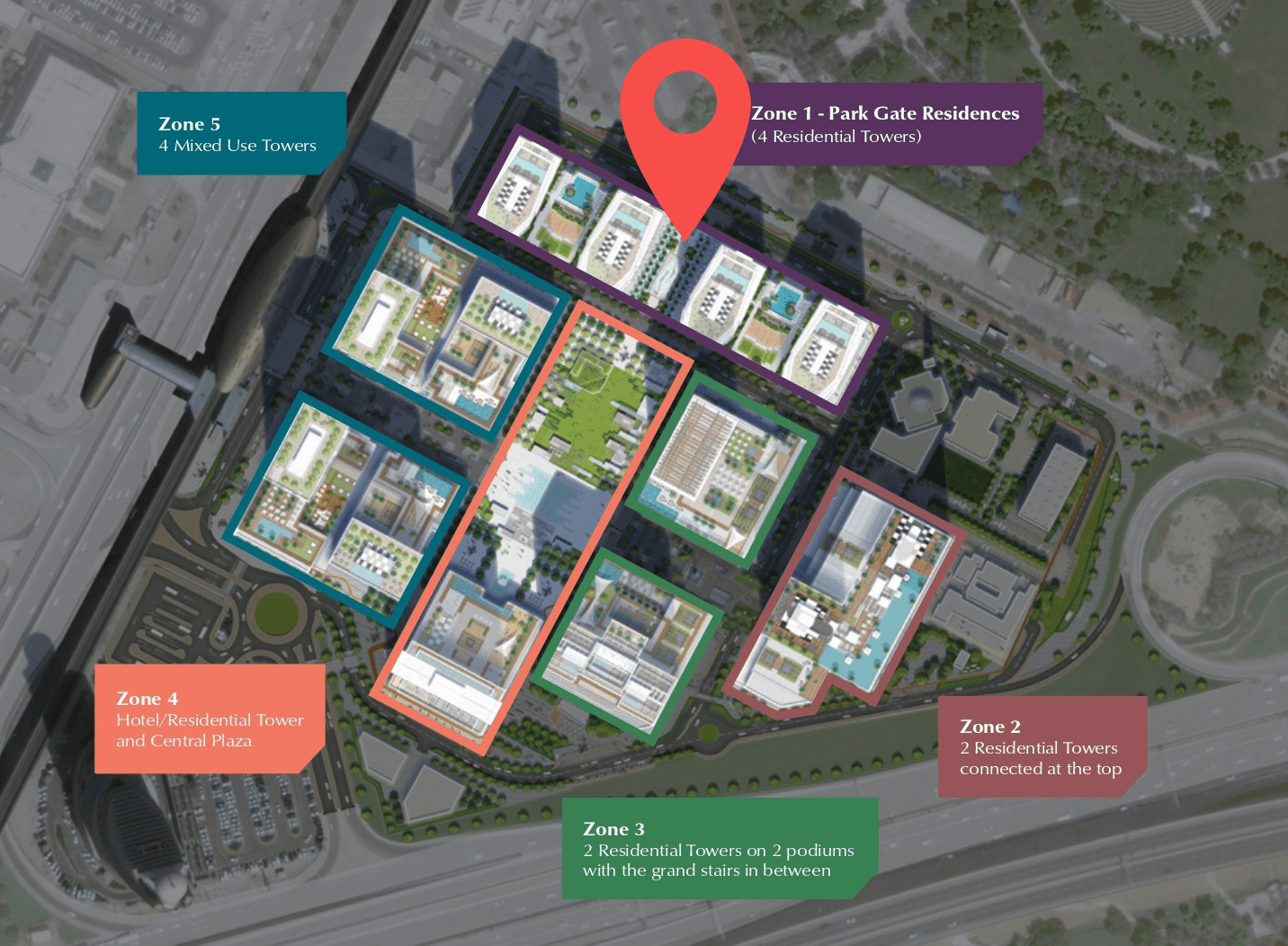 Wasl 1 Park Gate Residences master plan 1