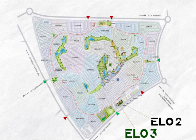 Elo 2 and 3 Damac master plan 1