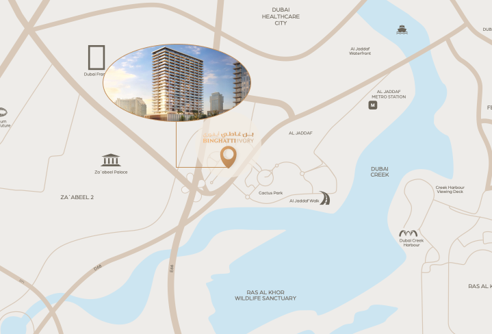 Binghatti Ivory master plan 1