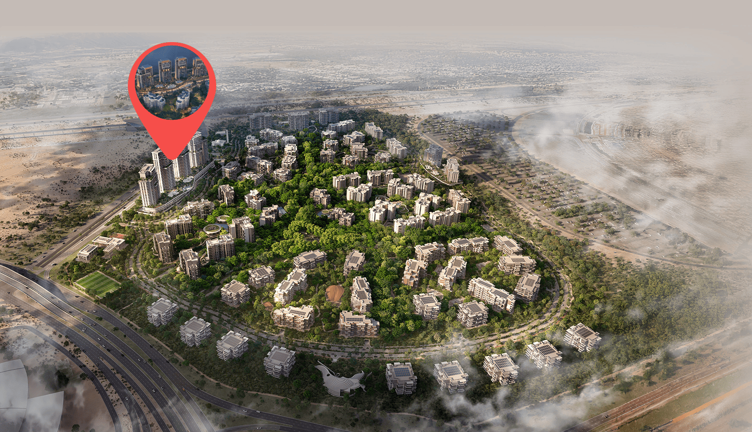 Ghaf Woods Distrikt master plan 1