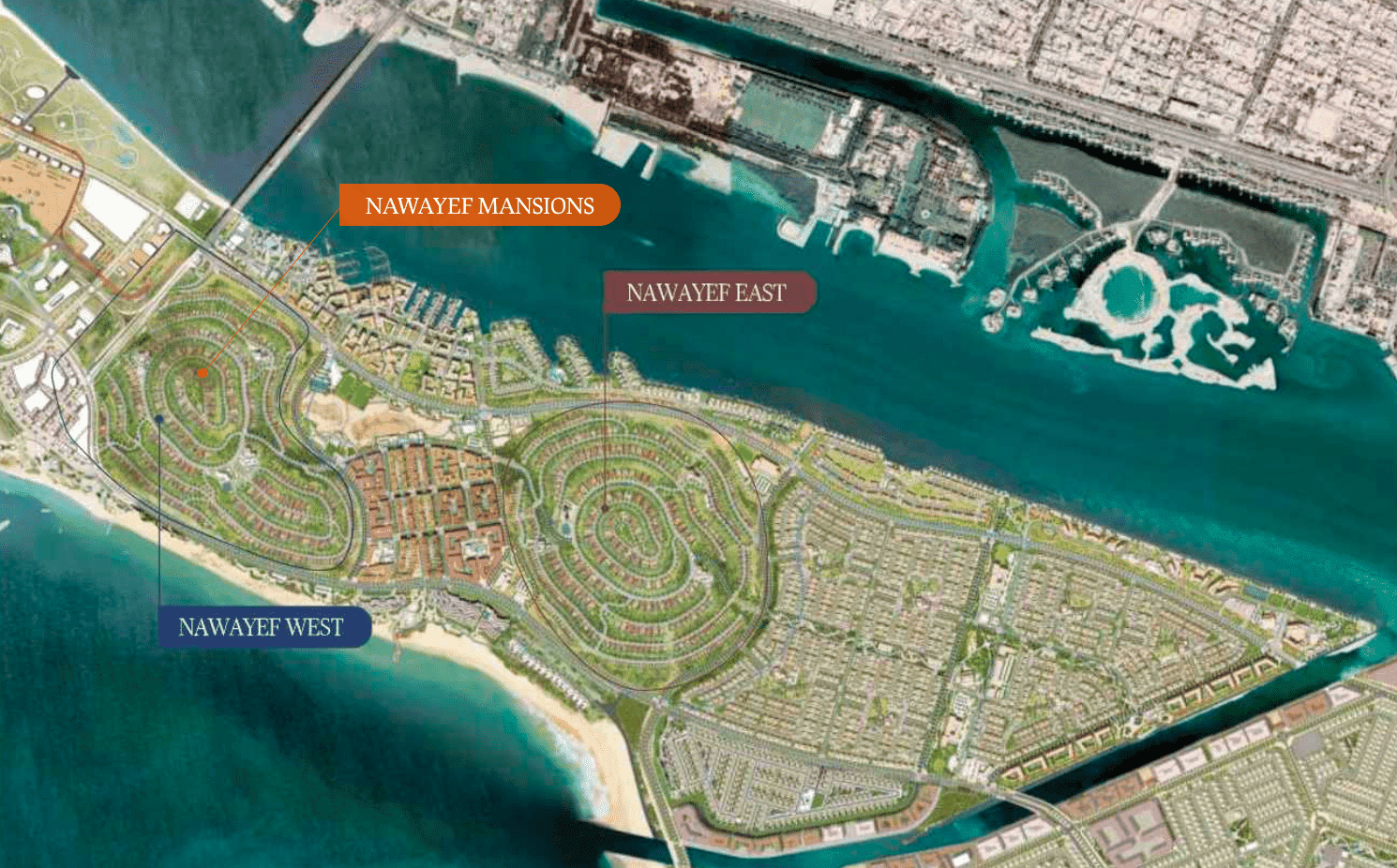 Nawayef Mansions by Modon Properties master plan 1