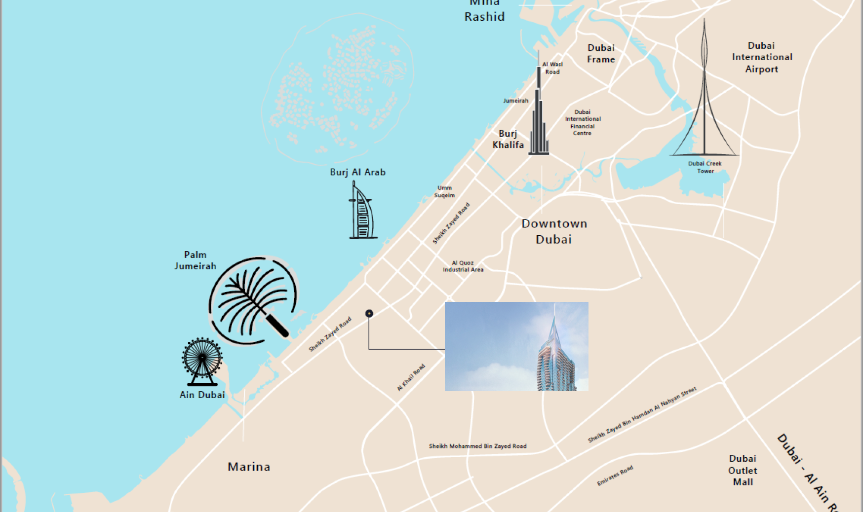 Fairmont Residences Dubai Skyline master plan 1