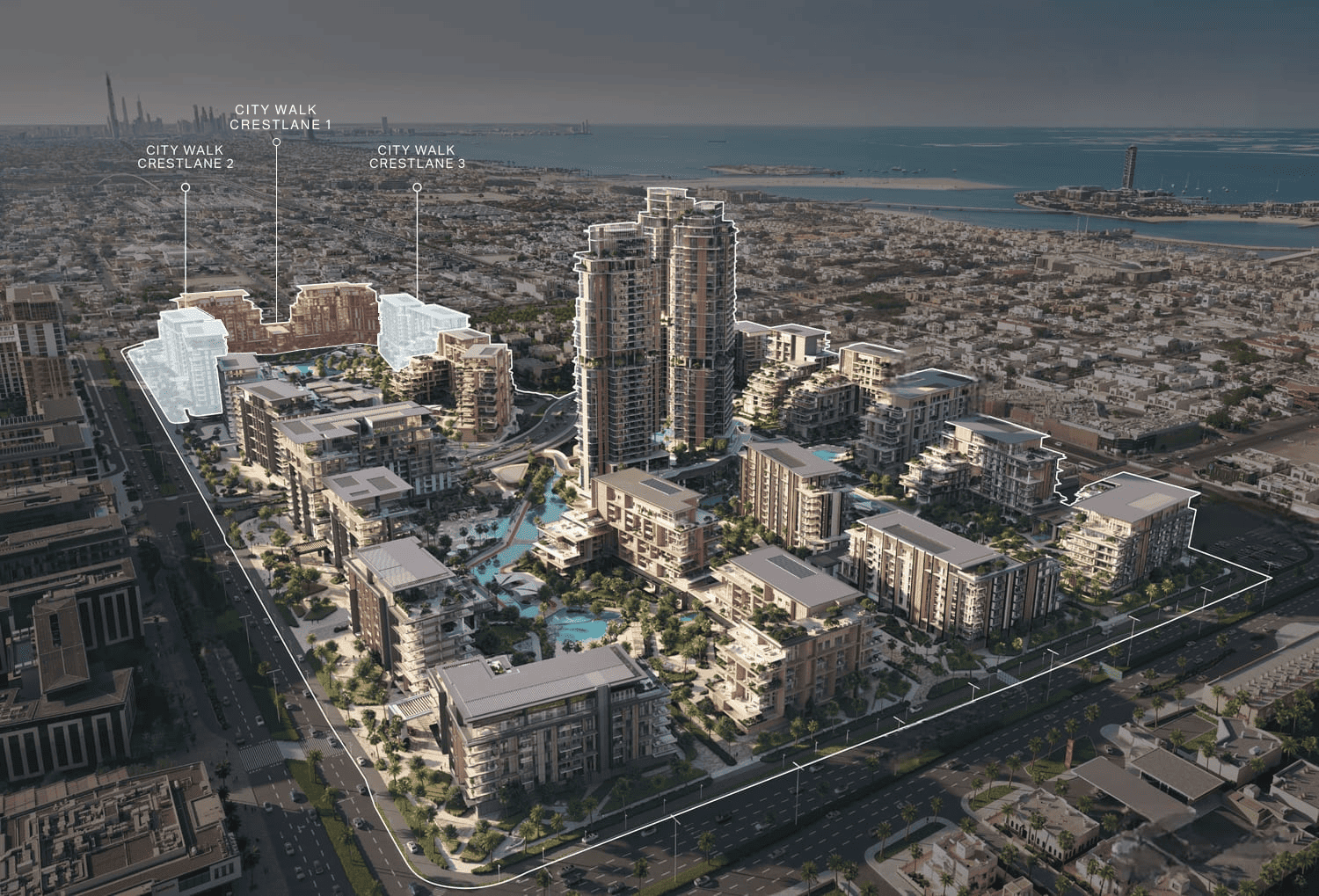 City Walk Crestlane master plan 1