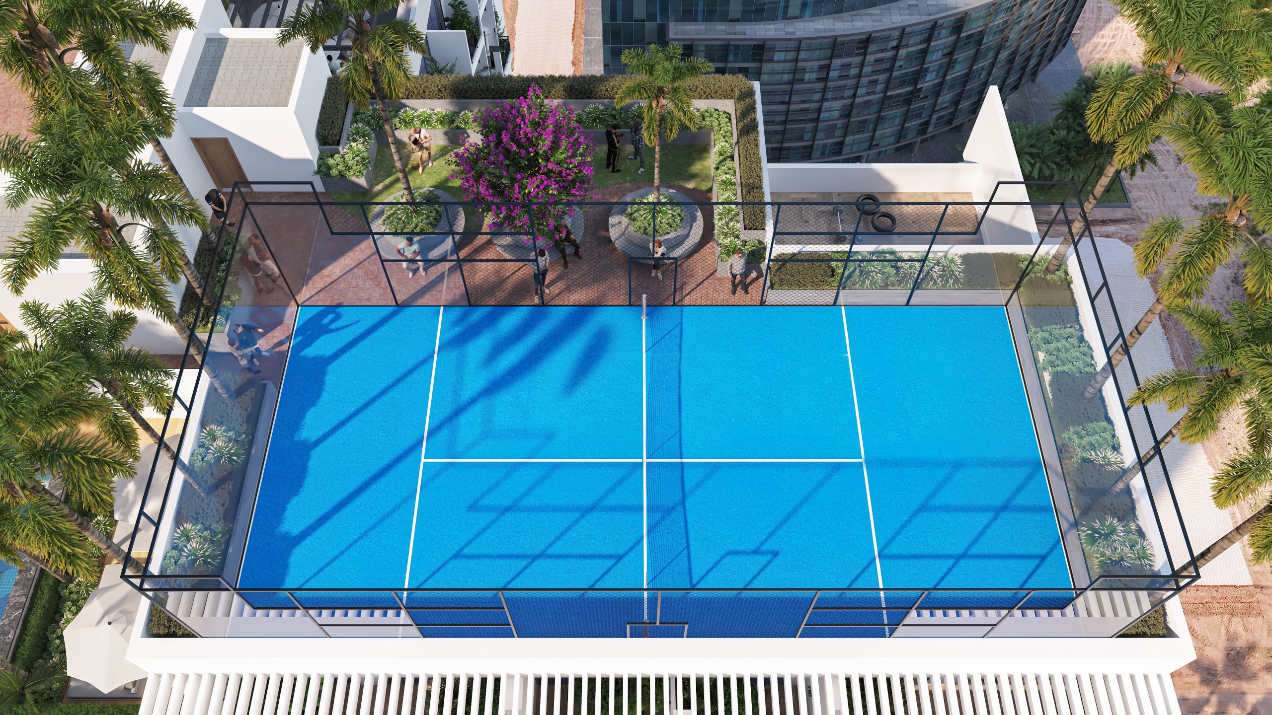 Rooftop Paddle Tennis Court amenity image