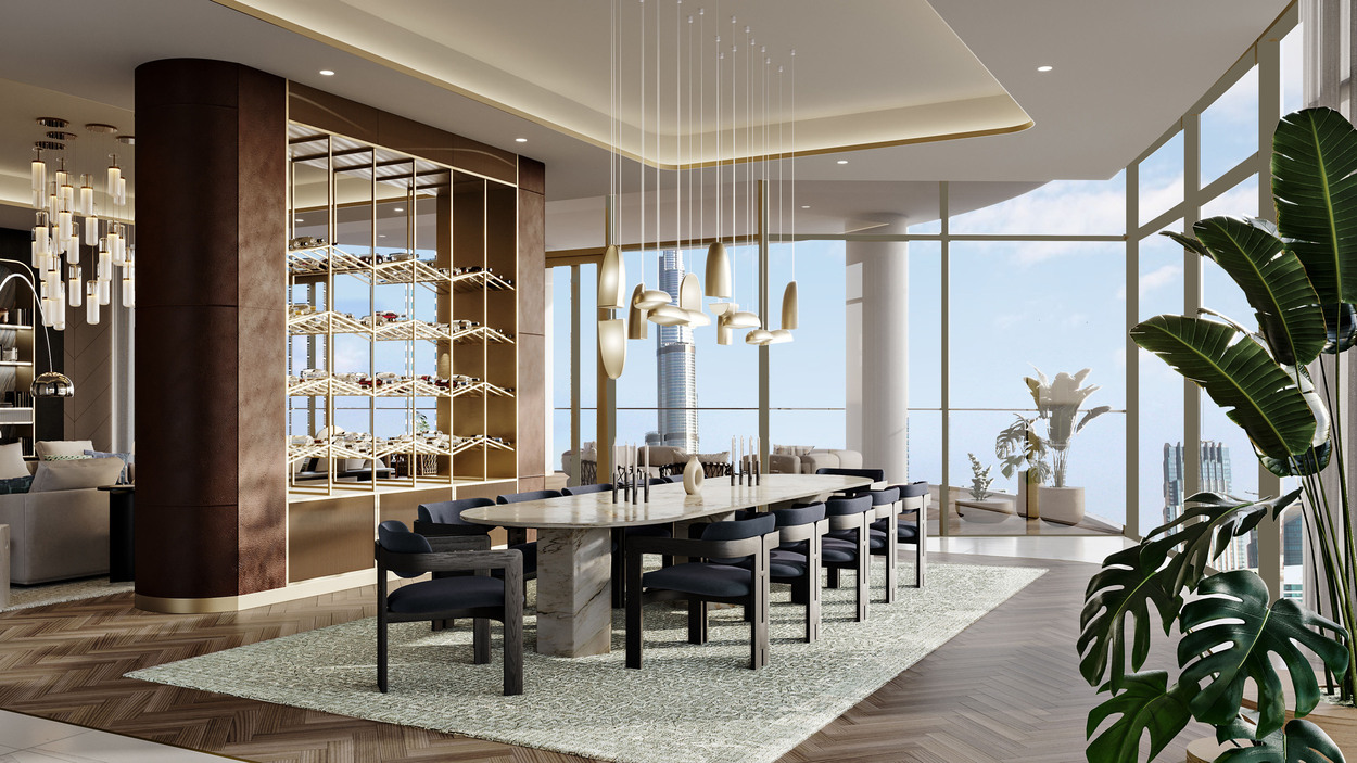 Peninsula Jumeirah living Business Bay interior 1