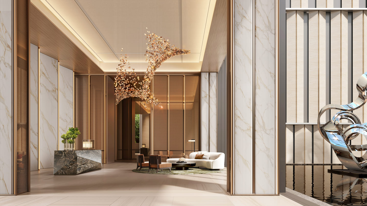 Jumeirah Residences Emirates Towers lobby 1