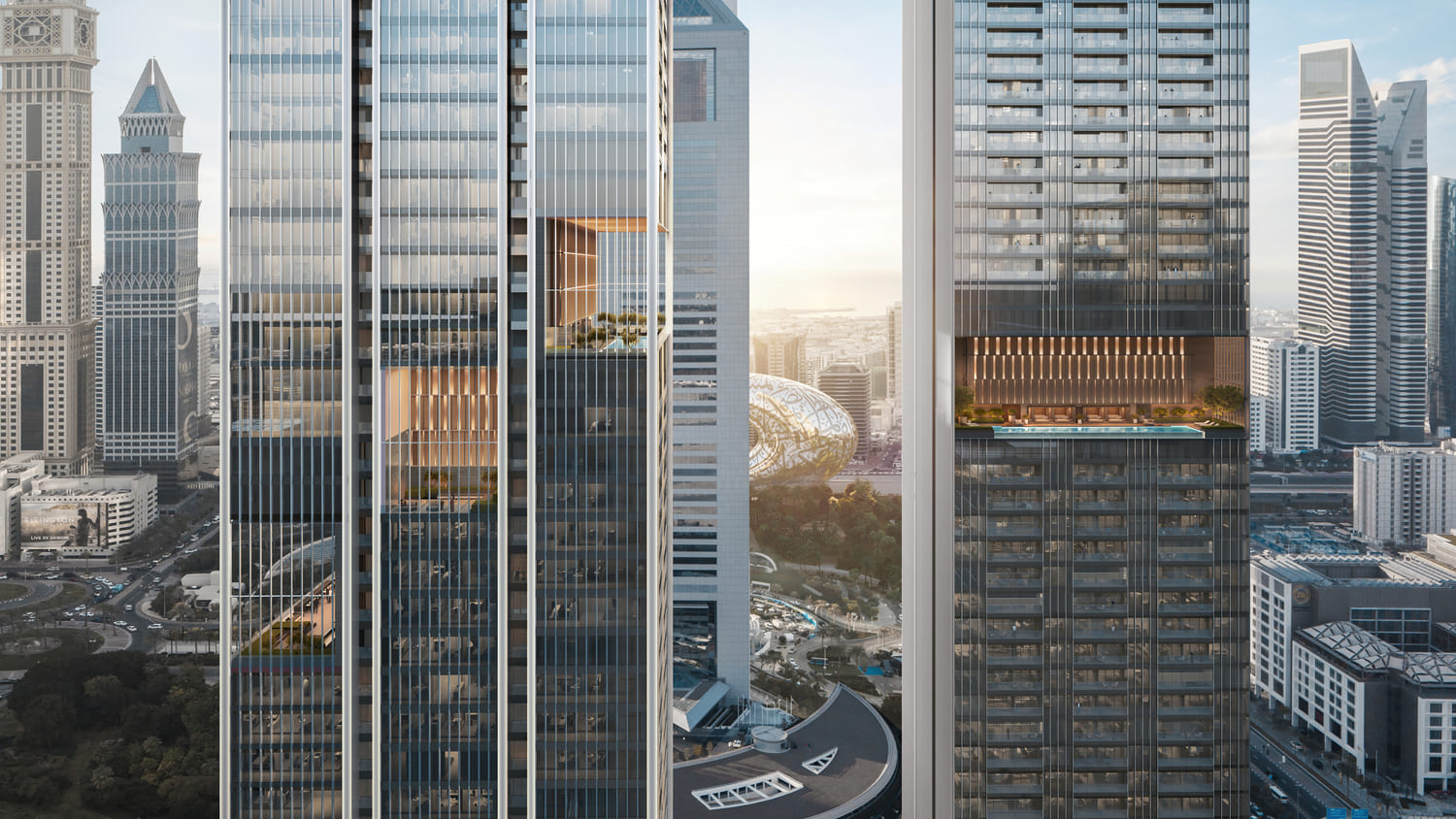 Jumeirah Residences Emirates Towers architecture 3