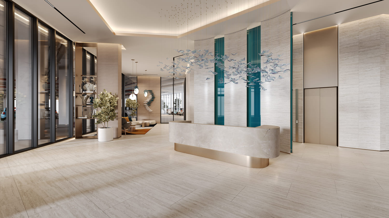 Al Hamra Waterfront lobby 1