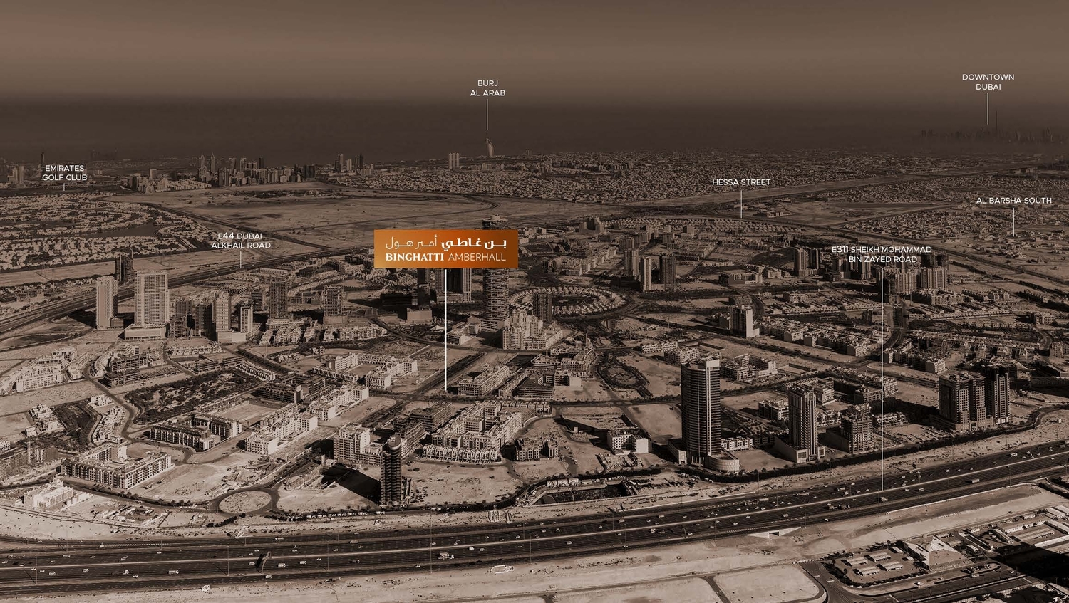 Binghatti Amberhall master plan 1