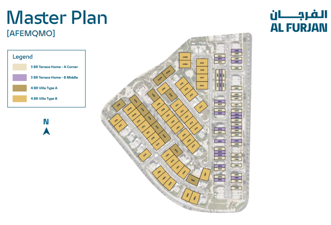 Al Furjan Villas master plan 1