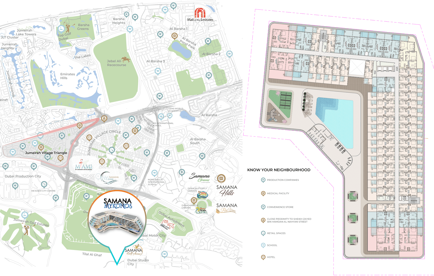 Samana Mykonos master plan 1
