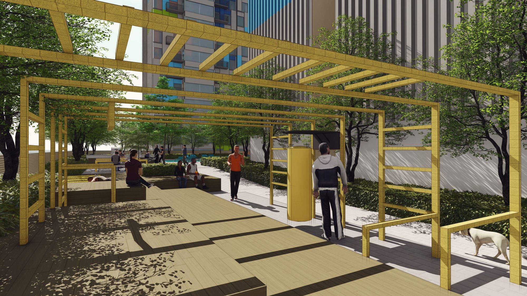 Modern gymnasium amenity image