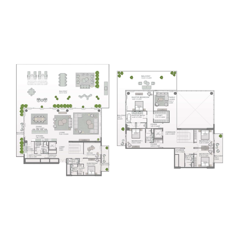 Penthouse plan