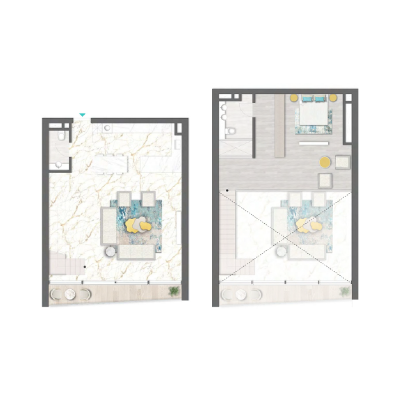 Studio Loft plan