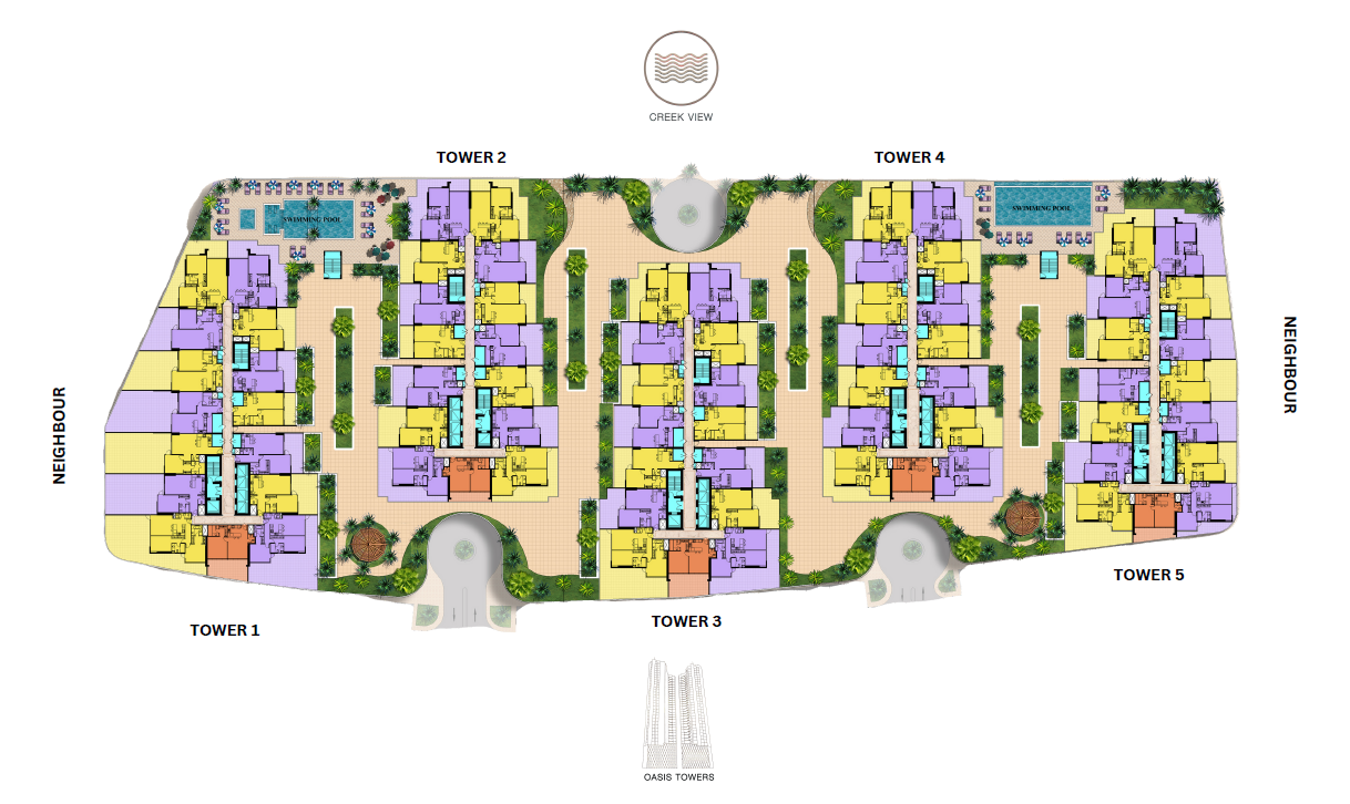 Ajman Creek Towers master plan 1