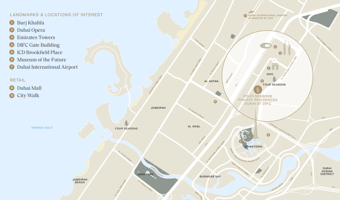 Four Seasons Private Residences DIFC master plan 1