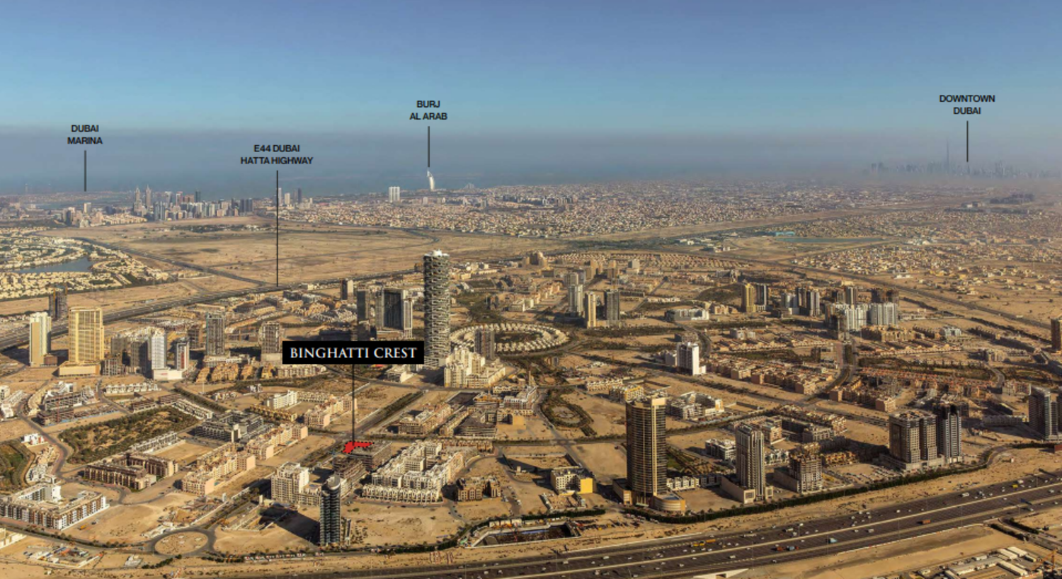 Binghatti Crest master plan 1
