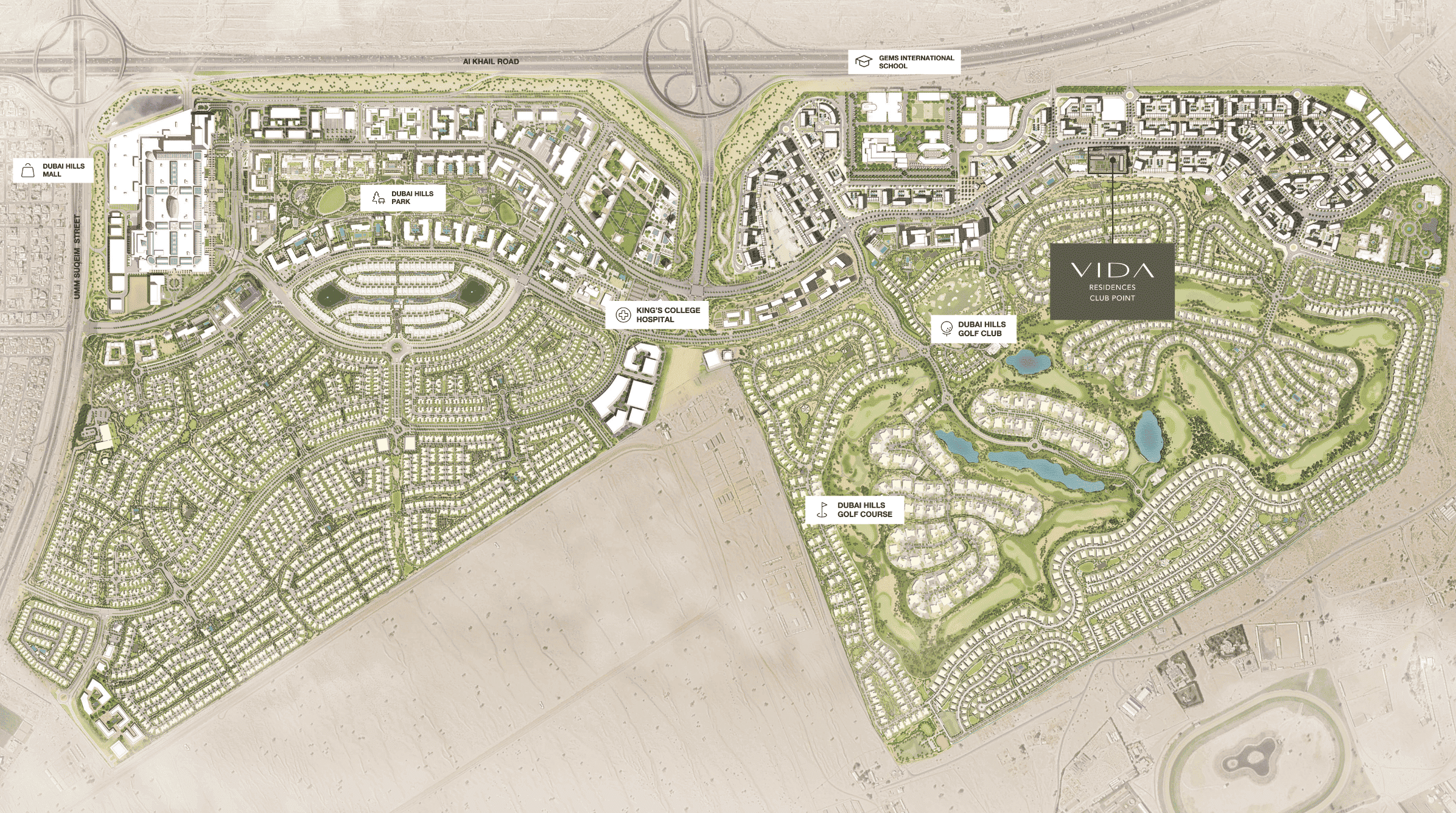 Vida Residences Club Point master plan 1