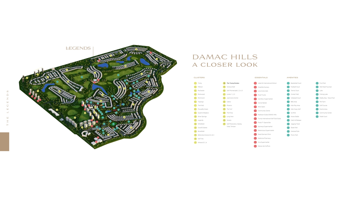 Damac Hills - The Legends master plan 1