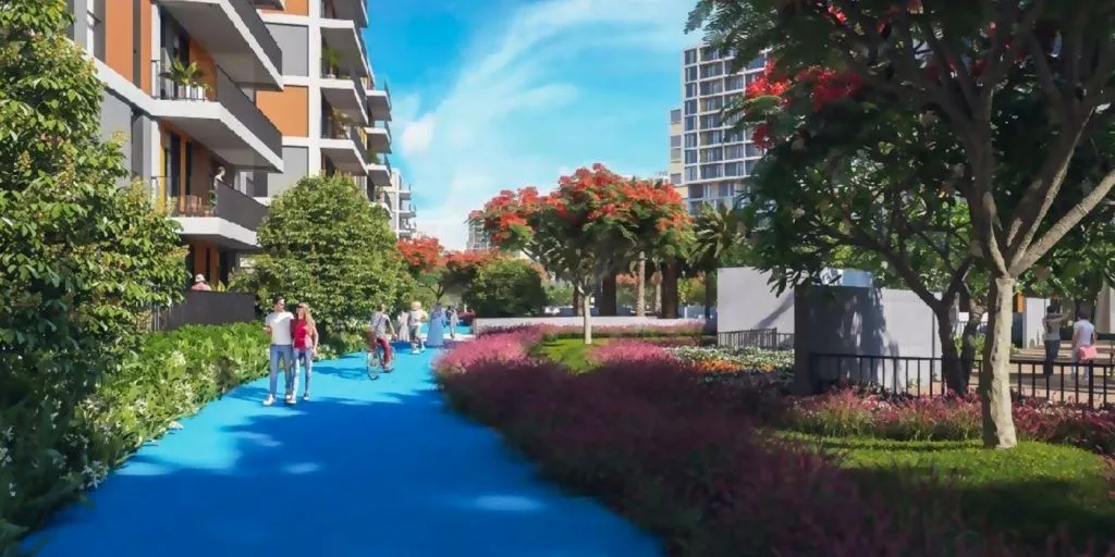 Central garden walk amenity image