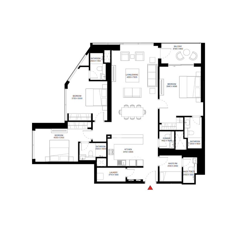 3 bedroom plan