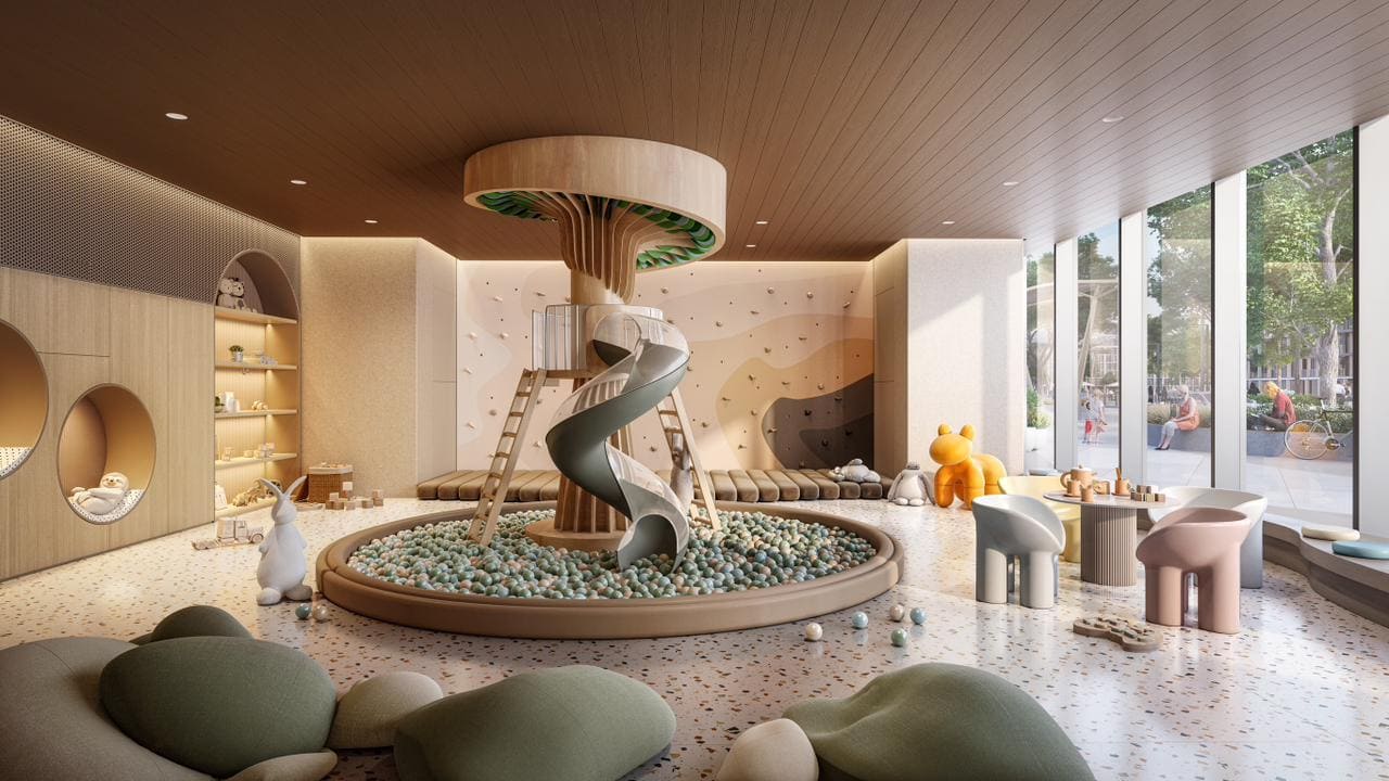 Indoor and outdoor Kids play areas amenity image