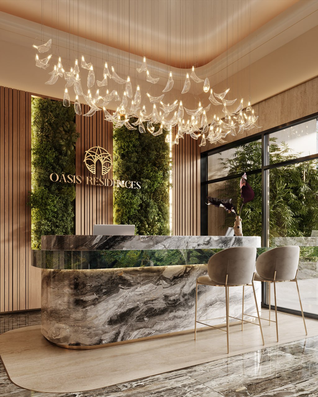 Oasis Residences lobby 3