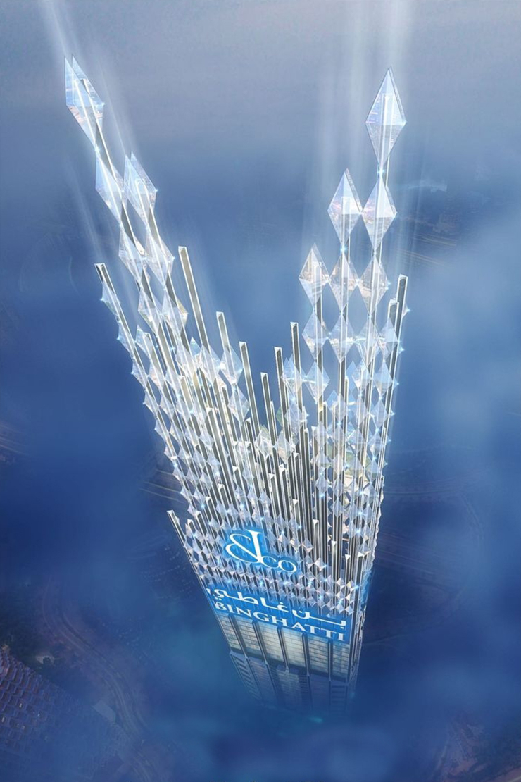 Burj Binghatti Jacob and Co Residences architecture 5
