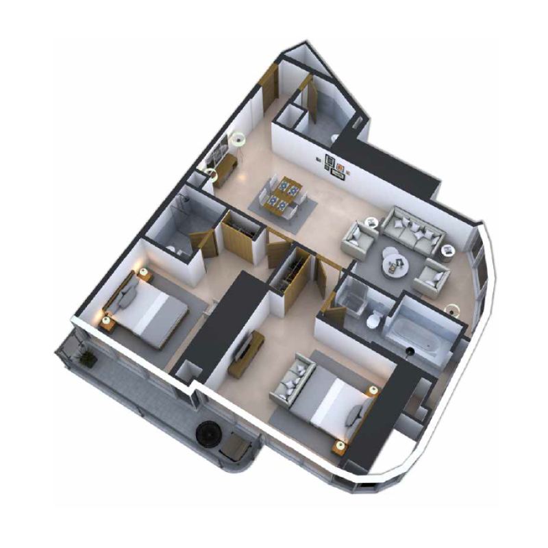 Hotel Apartments plan