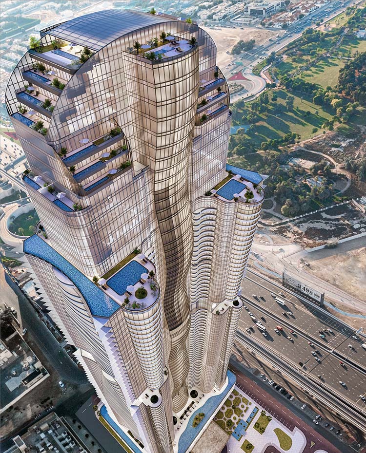 Al Habtoor Tower architecture 2