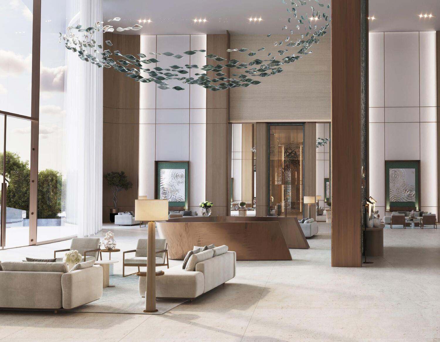 Binghatti Aquarise lobby 3