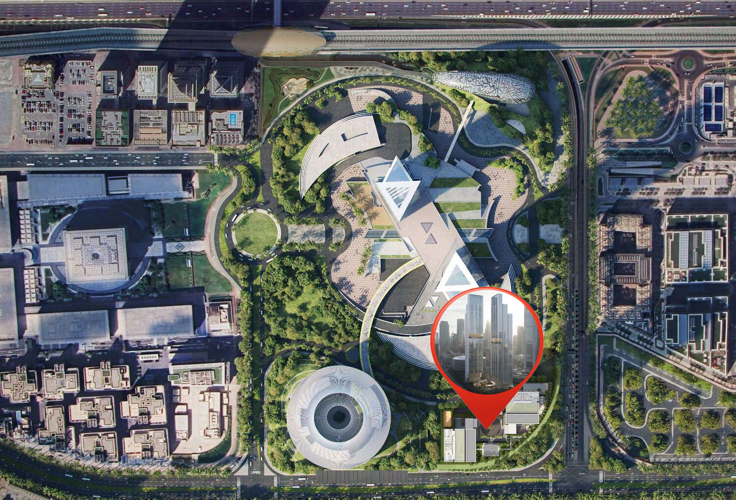 Jumeirah Residences Emirates Towers master plan 1