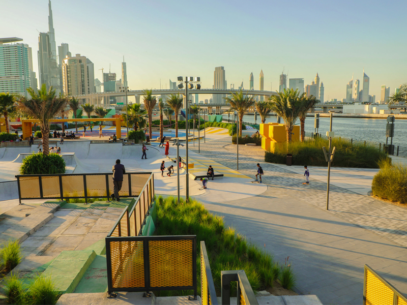 Landscaped plaza amenity image