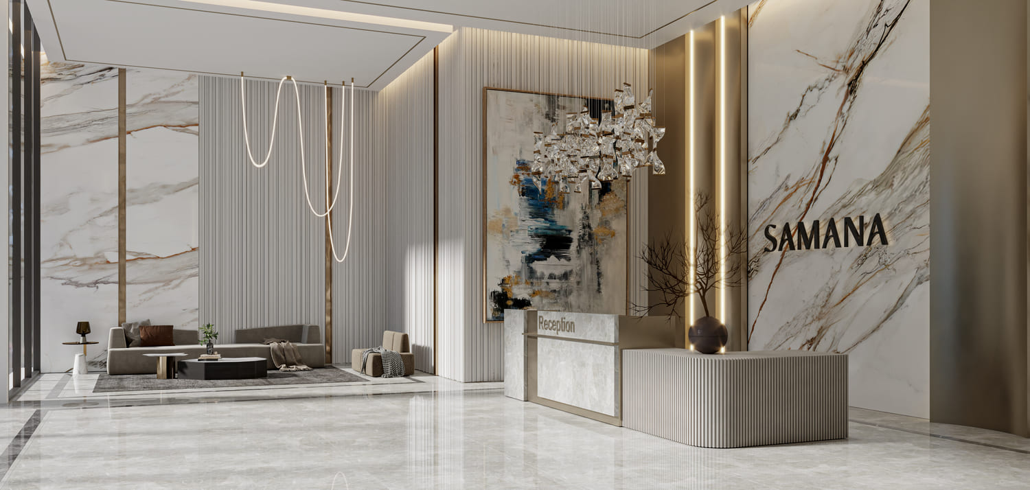 Samana Barari Heights lobby 1