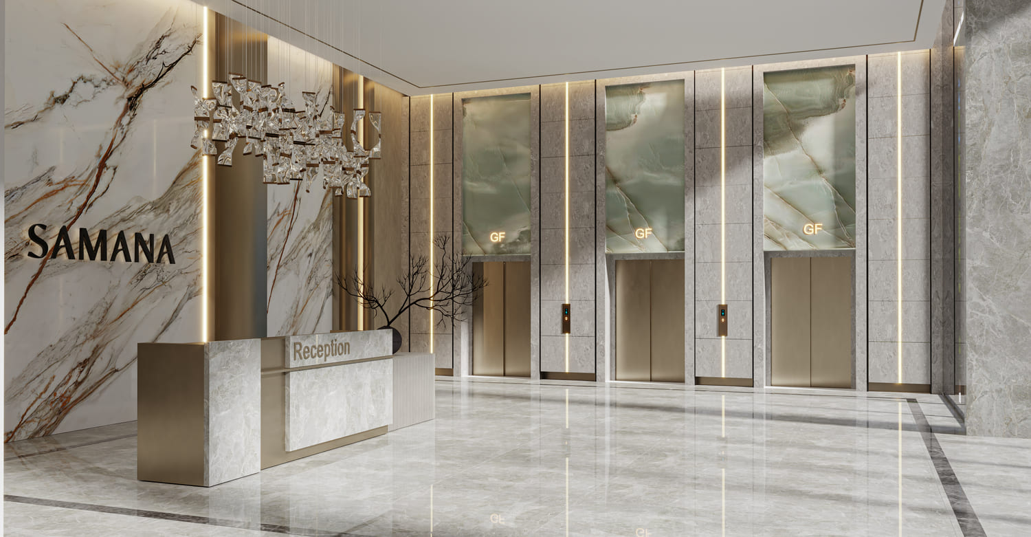 Samana Barari Heights lobby 2