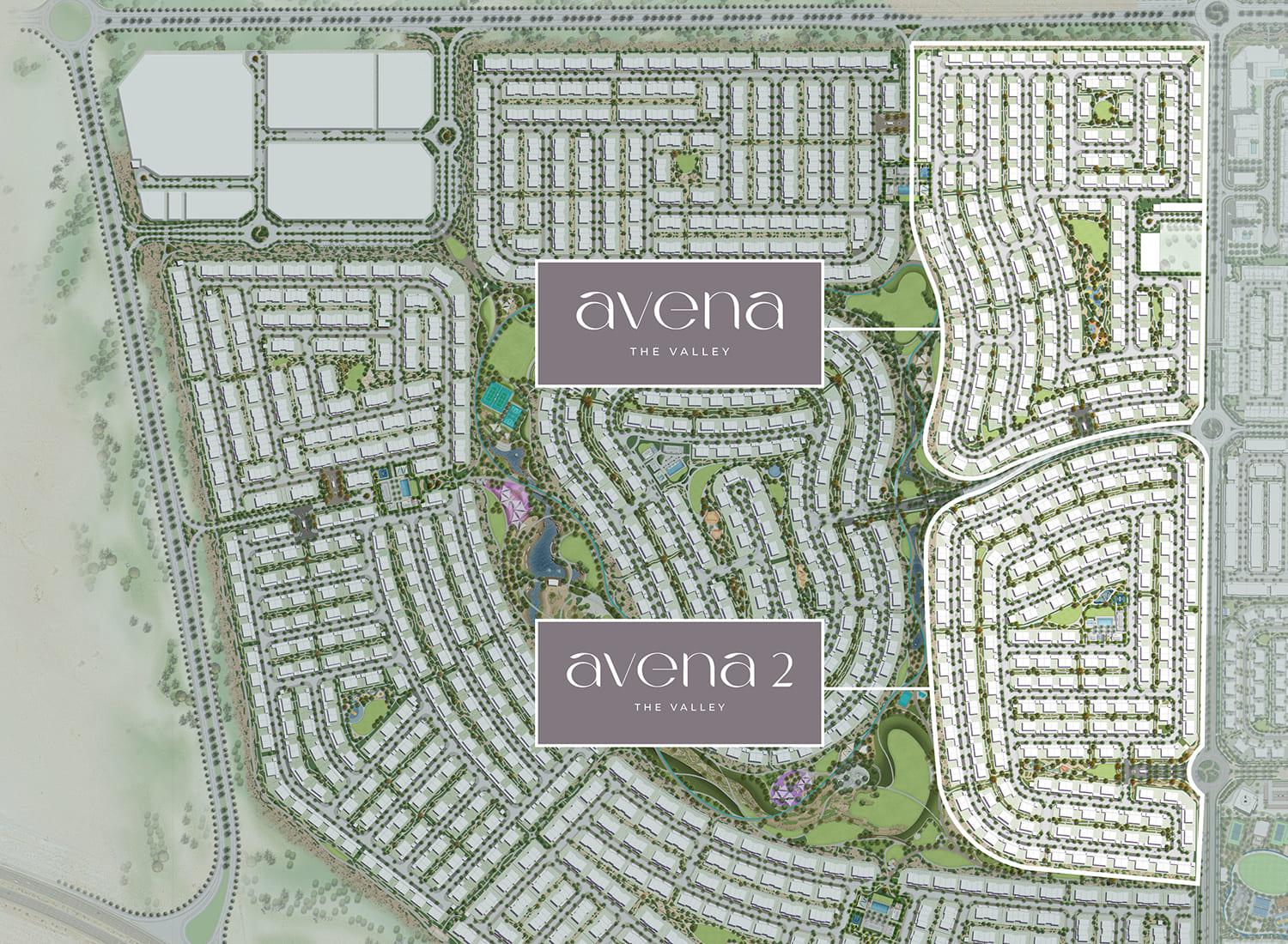 Avena at The Valley master plan 1