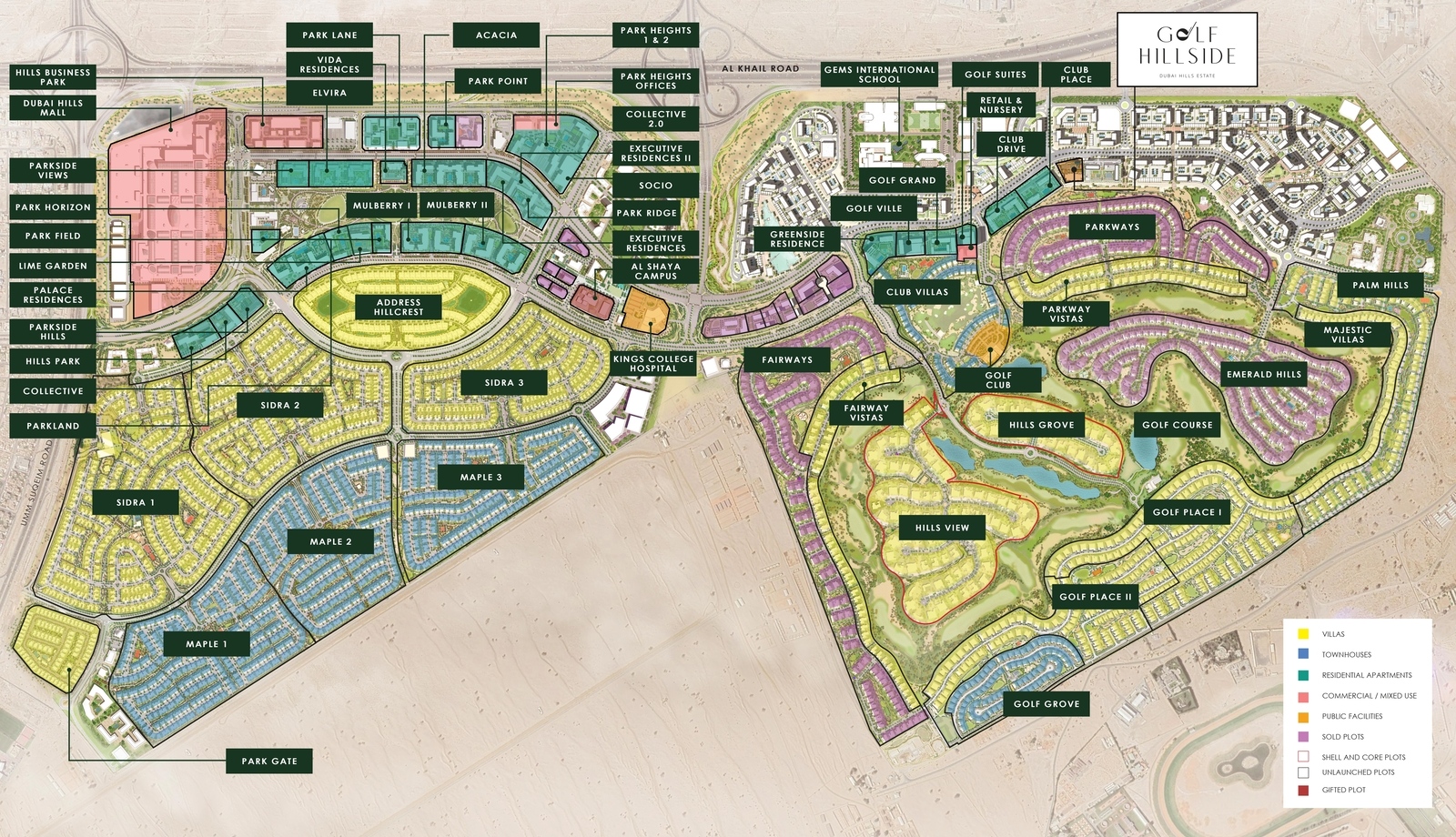 Golf Hillside master plan 1